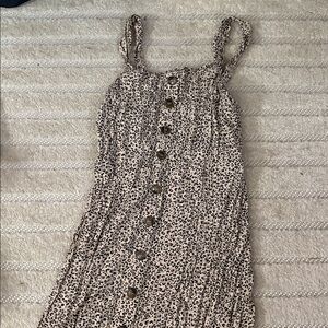 Leopard Print Button-Down Dress